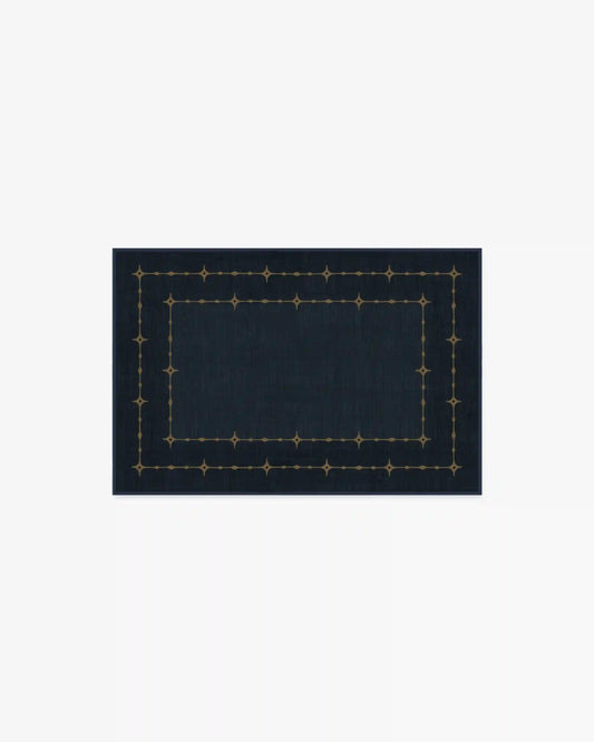 Sparkle Border Dark Navy Rug