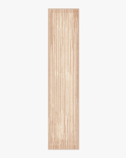 Striated Border Neutral Rug