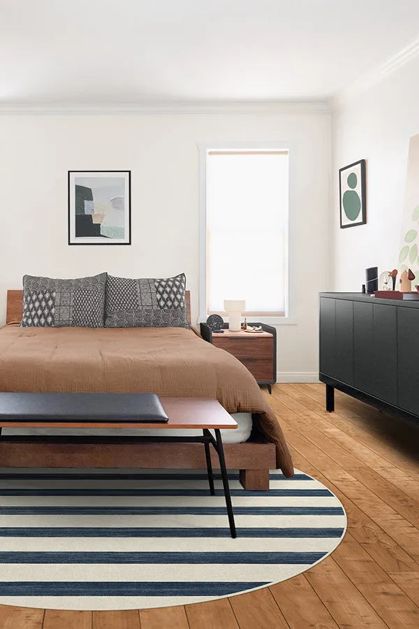 Sumi Sailor Stripe Navy Rug