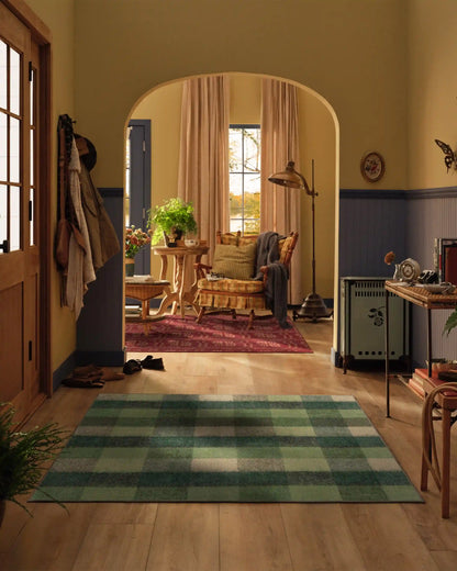 Tallitha Green & Tan Rug