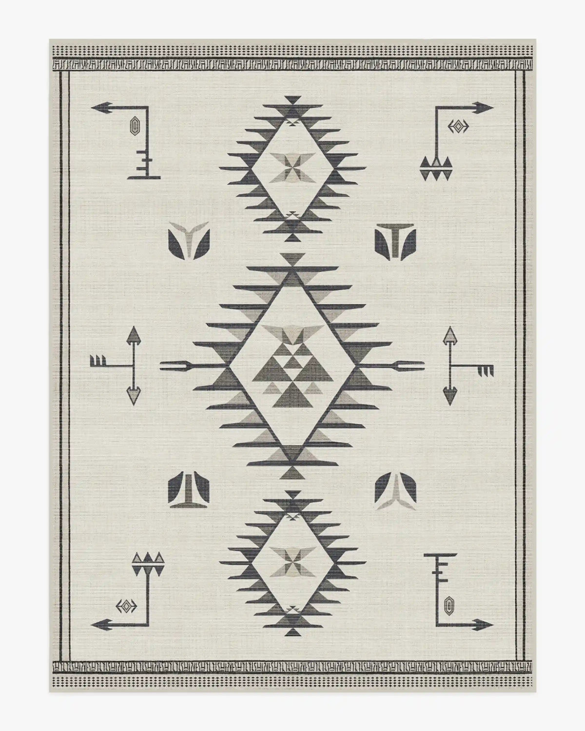 The Child Black & Cream Rug