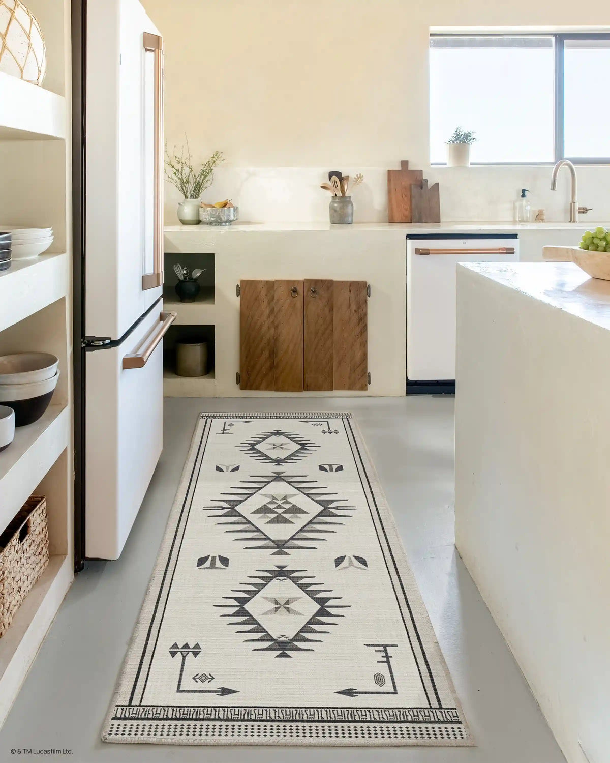 The Child Black & Cream Rug