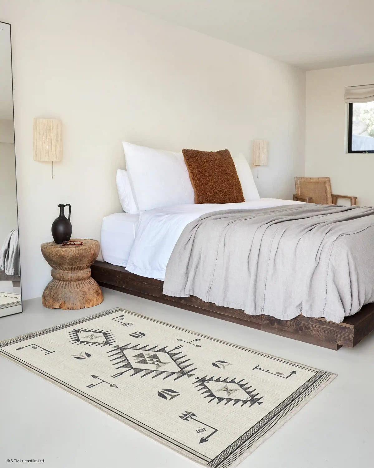 The Child Black & Cream Rug