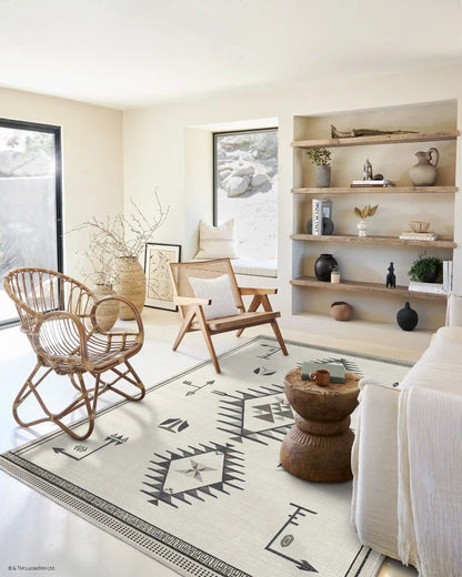 The Child Black & Cream Rug