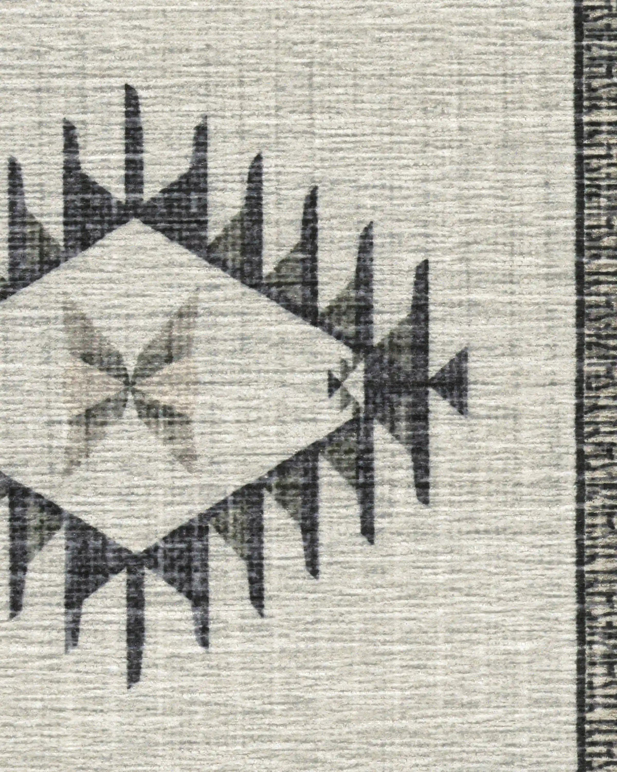 The Child Black & Cream Rug