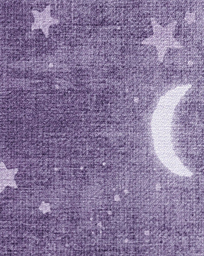 To The Moon And Back Mauve Rug by Humberto Leon