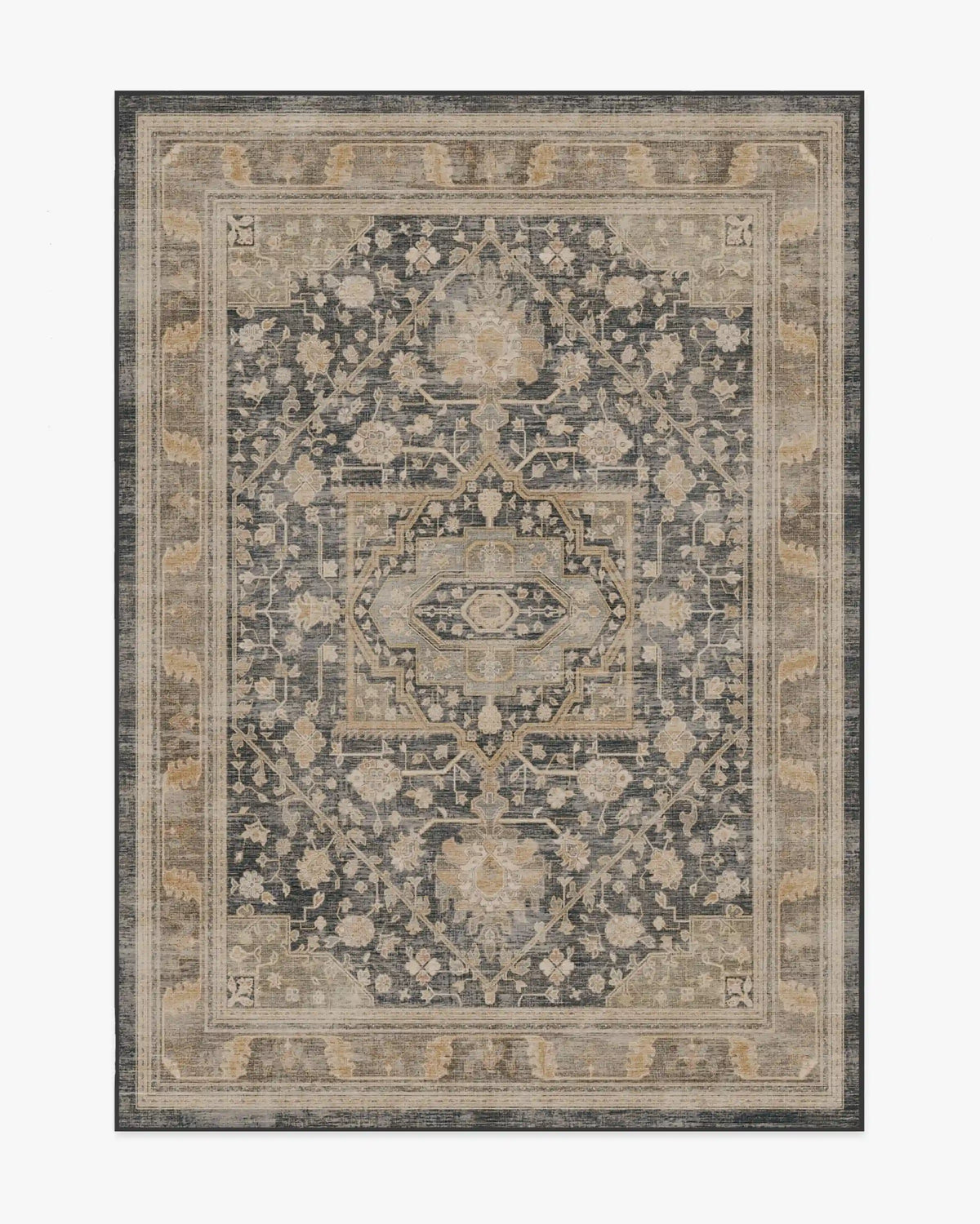 Zahra Ink & Vintage Citron Rug