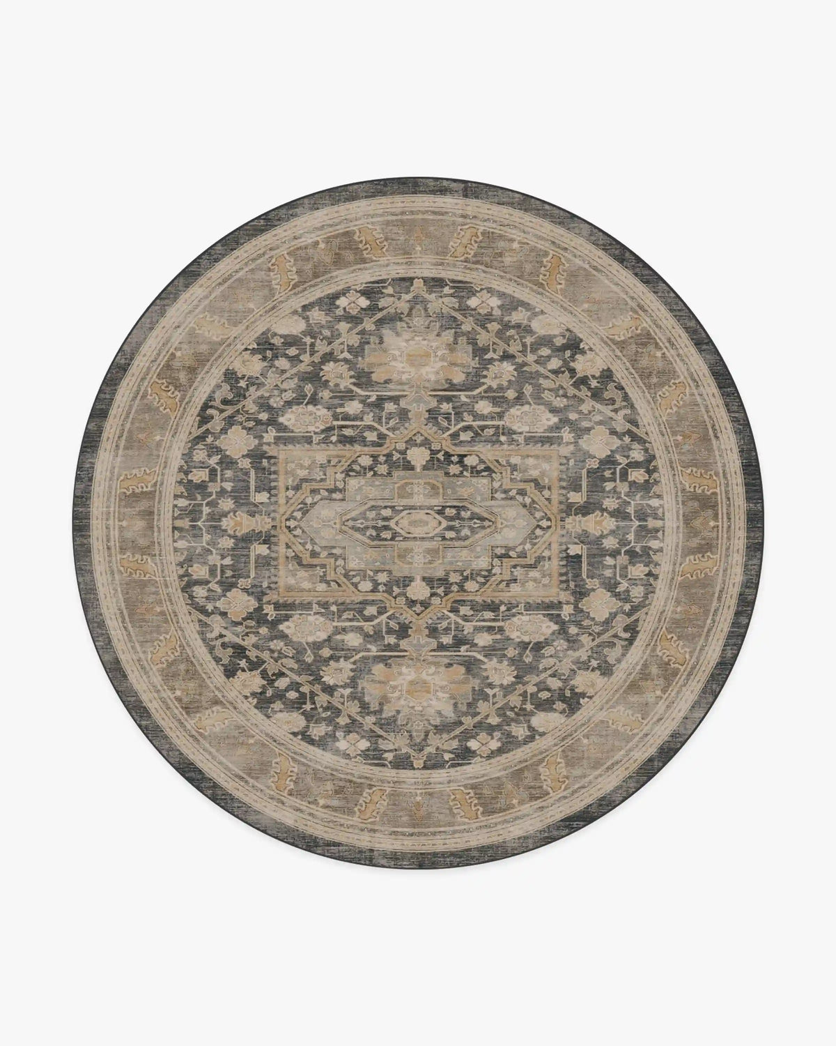 Zahra Ink & Vintage Citron Rug