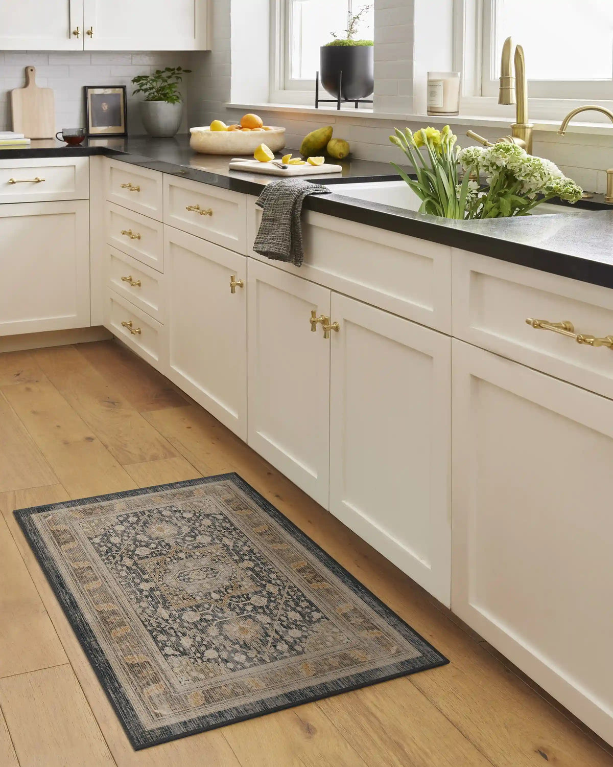 Zahra Ink & Vintage Citron Rug