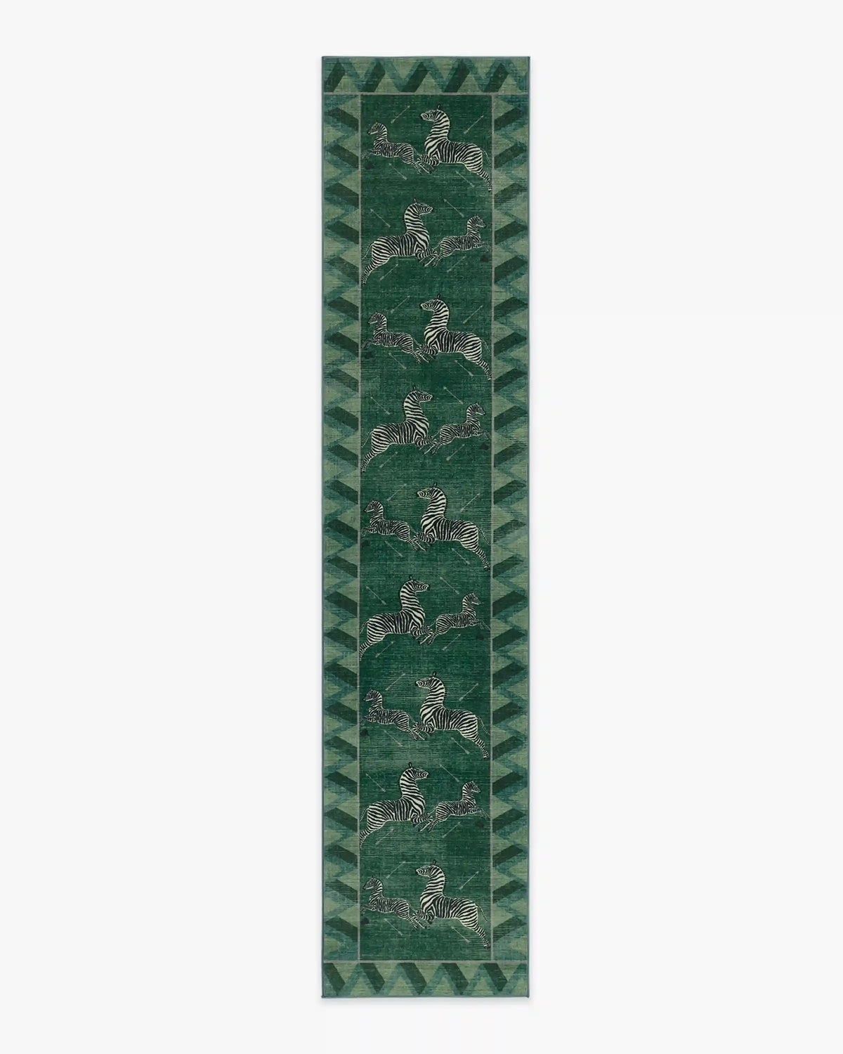 Zebras Green Rug by Scalamandré