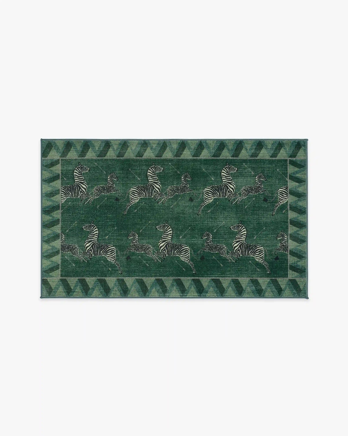 Zebras Green Rug by Scalamandré