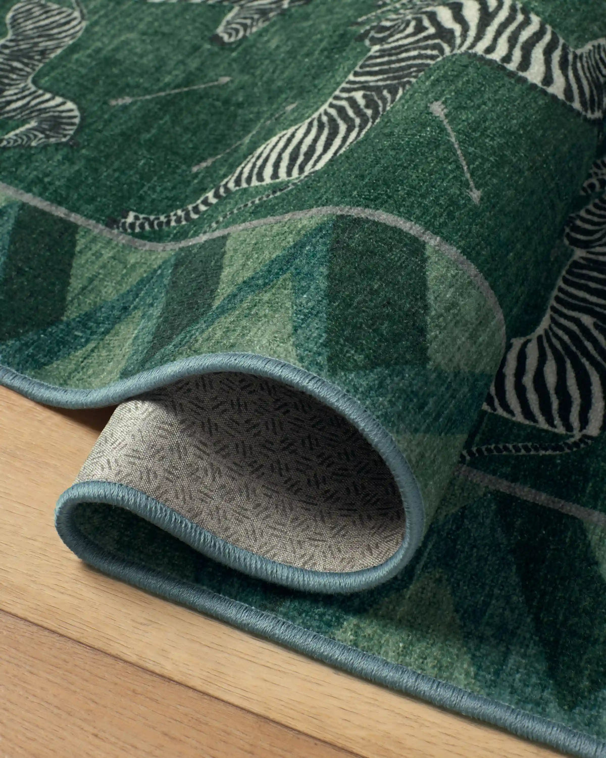Zebras Green Rug by Scalamandré