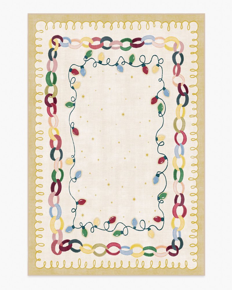 Garland Glow Cream Flatwoven Rug